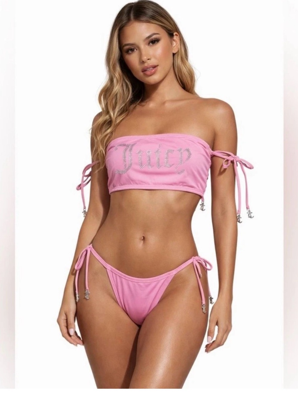 NWT JUICY COUTURE Tie-Side Bikini Set